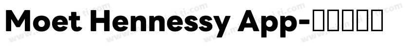 Moet Hennessy App字体转换